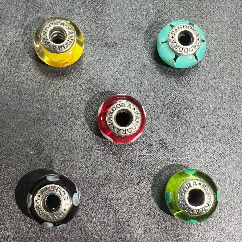 Authentic Pandora Vibrant Charm Beads Collection